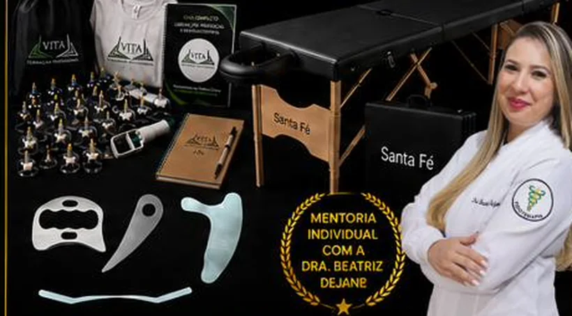 Kit do Passaporte Elite: tudo do Profissional mais maca portátil Santa Fé e mentoria individual